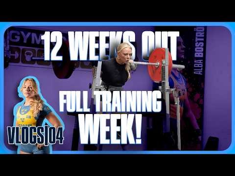 Full Week of Training | Prep for Powerlifting Worlds | 12 weeks out