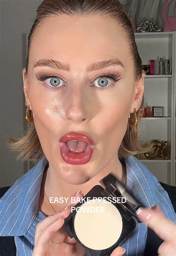 Easy Bake Pressed Powder Review by Huda Beauty