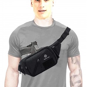 [Hot Item] Tactical Style Concealed Holster Conceal Carry Fanny Packs Bag with Bottle Holder Bag