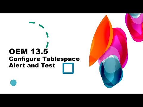 OEM 13.5 Configure Tablespace Alert and Test