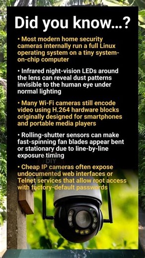 Hidden engineering secrets inside ordinary home CCTV surveillance cameras