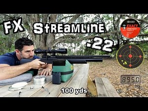 FX Streamline .22 Air Rifle (Review) + 50 & 100 Yard Accuracy TEST - Regulated PCP Smooth Twist