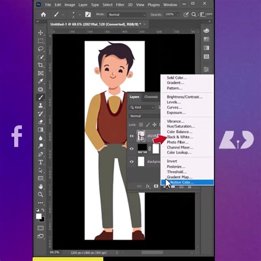 3.2K views · 170 reactions | Image to sketch in Adobe Photoshop follow for more tutorials #learnonfacebook #madewithphotoshop #photoshop #adobephotoshop #photoediting | Let's Design | Facebook
