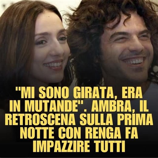 News Blogo on Instagram: "Lei abbassa le tapparelle, si gira e lo vede. Ambra Angiolini e la prima notte con Francesco Renga #ambraangiolini #angiolini #francescorenga #renga #sanremo2026 #gossipitaliano #gossip"
