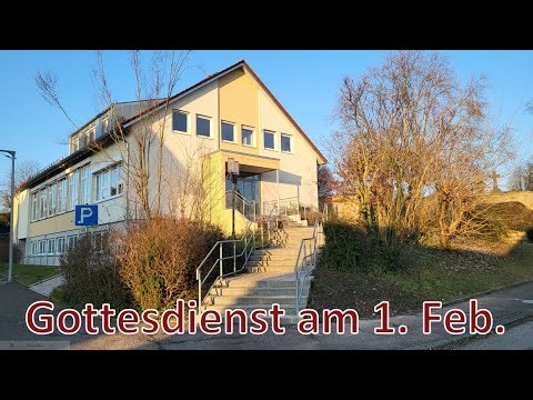 Gottesdienst am 1. Februar