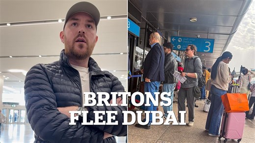The terrified Brits trying to escape besieged Dubai