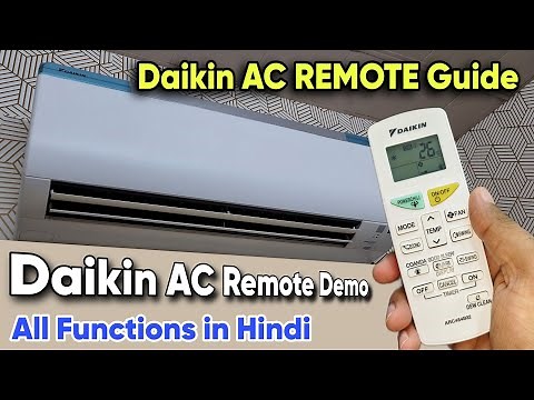 Daikin AC Remote Guide || Daikin AC 2024 Remote Functions || Remote Demo Daikin AC 2024