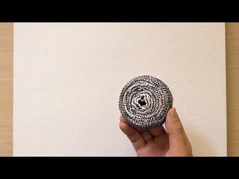 Iron Scrubber Painting Technique for Beginners