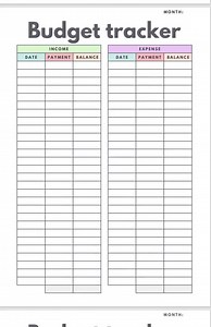 Printable Monthly Budget Planner | Expense Tracker | Financial Organizer | Simple Budgeting PDF | Instant Download - Etsy UK