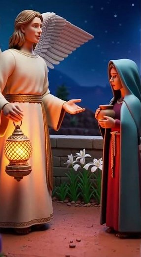 The Annunciation: Mary's Divine Call 🙏 #BibleStory #Christianity