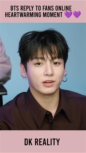 BTS Reply to Fans Online BTS Answer ARMY Questions Heartwarming Moment #shorts #shortsfeed