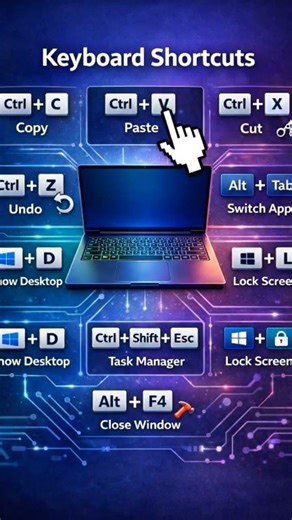 Master Laptop Keyboard Shortcuts 💻🔥