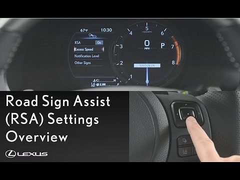 Lexus How-To: Adjust the IS Road Sign Assist Settings | Lexus