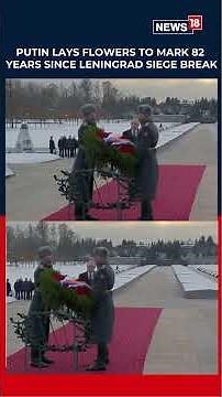 Putin Lays Flowers At Leningrad Siege Memorial On 82nd Anniversary Of Historic Breakthrough | N18S