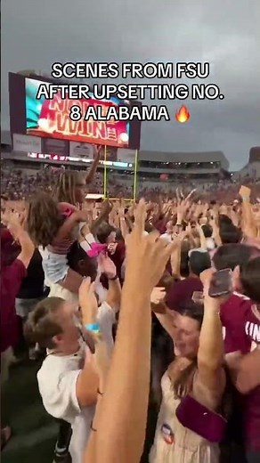 On the field at FSU 🔥