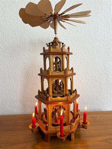 Vintage German Christmas Pyramid | 1970s - Etsy