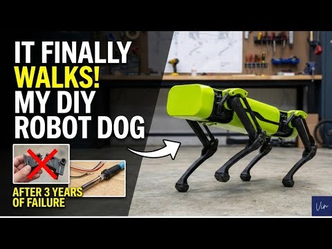From Failed Prototype to Walking Robot Dog | Full DIY Quadruped Robotics