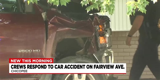 Crews respond to car accident on Fairview Ave in Chicopee