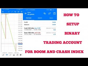 How to set-up binary account for trading boom and crash index