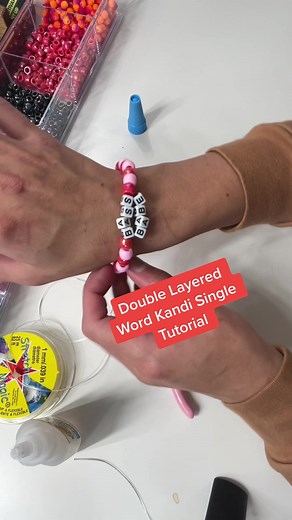 Double Layered Word Kandi Single Tutorial