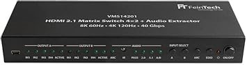 FeinTech VMS14201 HDMI 2.1 Matrix Switch 4x2 mit Audio Extractor