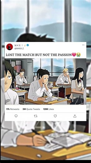 The pain of losing a match hits different, but Hinata Shoyo never gives up! 🏐💔...#haikyuu #viral