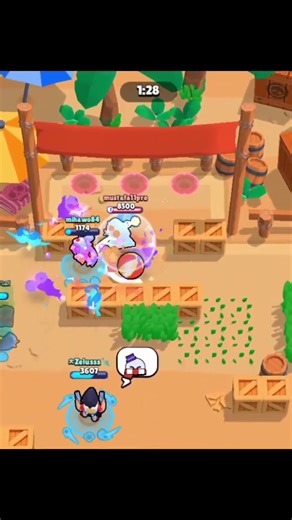 Meelodie hypercharge + brawl bal goals 😎😎🔥#brawlstars #brawlstarsshorts