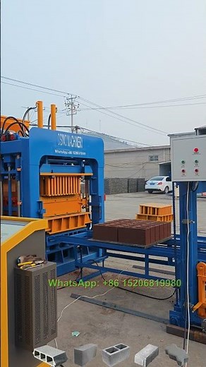 automatic hydraulic cement concrete hollow block making machine for industrial block business