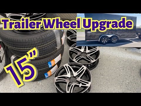 Cargo Trailer Wheel upgrade 15” Aluminum 205/75/r15 | Dirt Bike Trailer