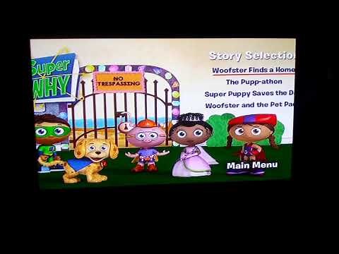 Super Why Puppy Power DVD Menu
