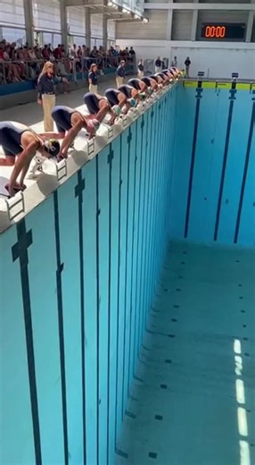 Diving into an Empty 200 Feet Deep Pool