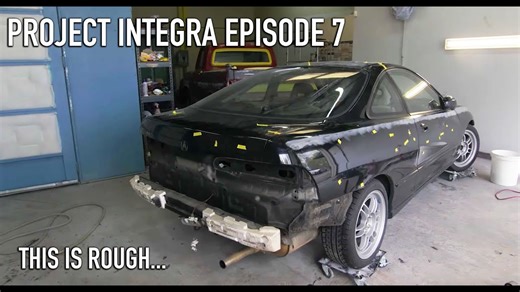 Acura Integra project Ep. 7 paint and body prep fails