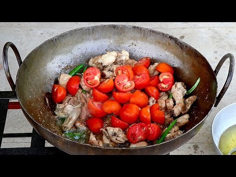 Chicken Karahi Recipe - Pakistan Karachi Street Food - Restaurant style Chicken karahi