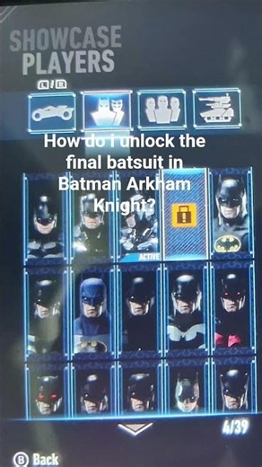 How do I unlock the final Batsuit in Batman Arkham Knight? #batmanarkhamknight