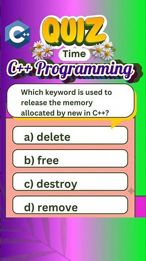 C++ Programming #c++programming #c++tutorial #computerscience #c++forbeginners#mcqs #quiz #interview