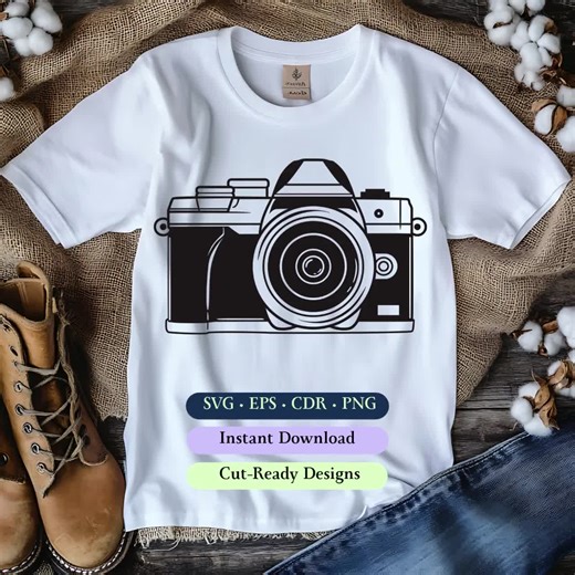 Camera SVG Cut File: Photographer and Videographer Clipart Vector Graphics (digital Download) - Etsy