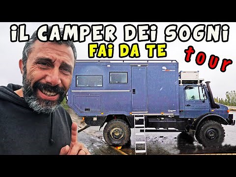 CAMPER 4x4 pronto per L'APOCALISSE 🔥 Tour INTERNI ed ESTERNI 👉 UNIMOG In Alaska