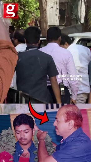 CM Vijay arrives to pay his last respect to #RBChoudary 💔😢