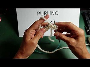 Continental Knitting, Purling and Yarn Overs