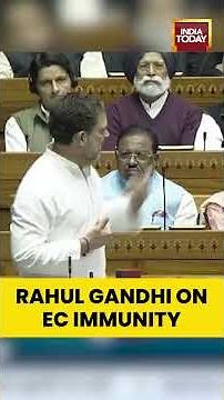 #RahulGandhi Criticises #PMModi for Granting #Immunity to #ElectionCommissioners | #loksabha #shorts