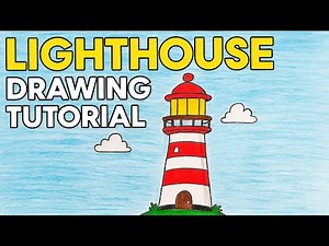 🎨 "Easy Lighthouse Drawing Tutorial | Step-by-Step Colorful Art for Beginners" 🌅