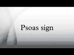 Psoas sign