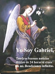 Hoy nos acompaña la energía del Arcángel GABRIEL, nos Envuelve y nos ilumina con su luz de rayo blanco Nos trae paz Nos trae buenas noticias. Gracias señor por enviarnos a tu ángel mensajero. Recibo con Amor y alegría Esa buena noticia ...🙏💗 | Como?