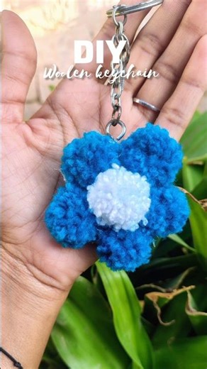 DIY Cute Keychain from Yarn 🌼✨