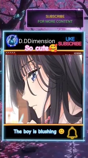 So cute 🥰 that the boy is blushing😊 #anime #animeedit #animelove