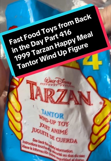 1999 Tarzan Tantor Happy Meal Toy Unboxing Review