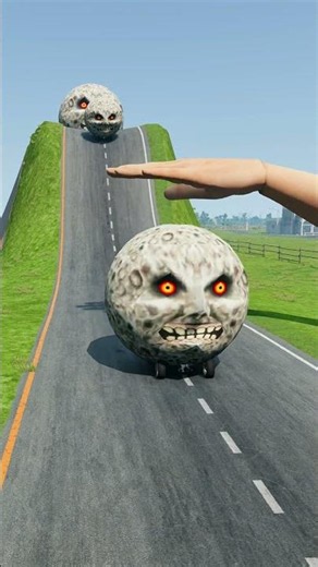 Big & Small Cars vs Giant Hand Slap - BeamNG.drive