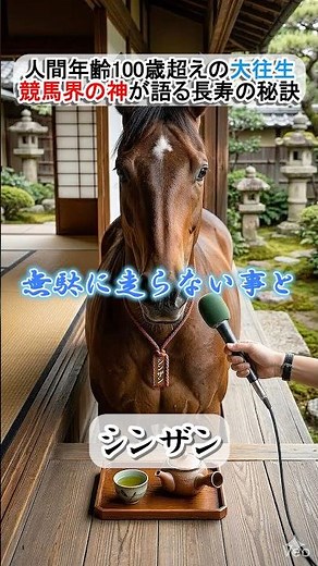 Legendary Quintuple Crown Winner Shinzan Reveals the "Secret to Longevity" at Over 100 Human Year...