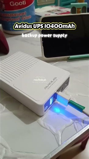 Mini UPS Backup Power Supply #miniups #ups #uninterruptedpowersupply #wfh #WFHLife #wfhhacks