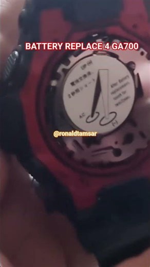 HOW TO REPLACE BATTERY CASIO G-SHOCK GA700 #gshock